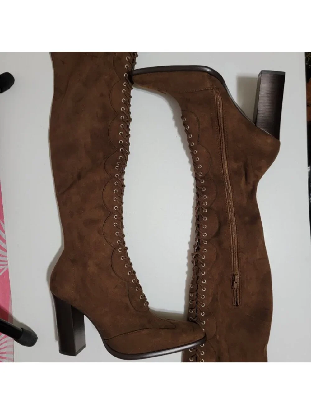 NEW Jeffrey Campbell Olianna Over The Knee Boots Enchanting Vintage Womens 10